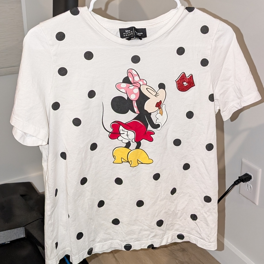 Disney Minnie Mouse Polka Dot Kids Shirt - White